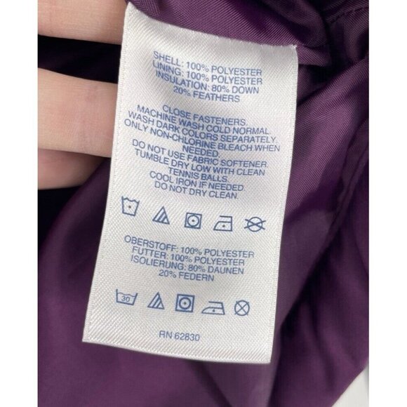 Lands’ End Women’s Purple 80% Down 20% Feathers Filled Puffer Zip Vest‎ Sz M - Picture 4 of 10